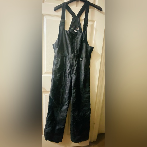Obermeyer Pants - OSSI Skiwear Snow Black Bib Overalls S